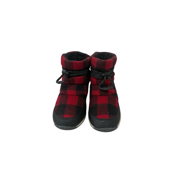 SOREL WHITNEY SHORT BOOT IN DAHLIA -RED PLAID Winter Snow Outdoor Womens 9.5 - Picture 2 of 6
